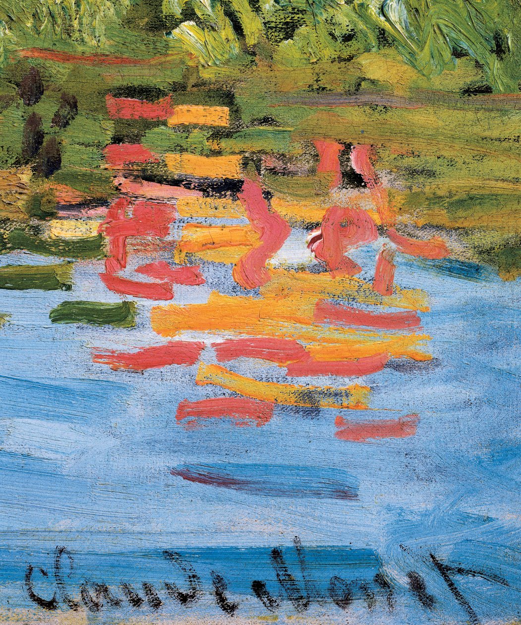 Regatta at Argenteuil, yksityiskohta, n.1872 (öljy kankaalle) tekijältä Claude Monet