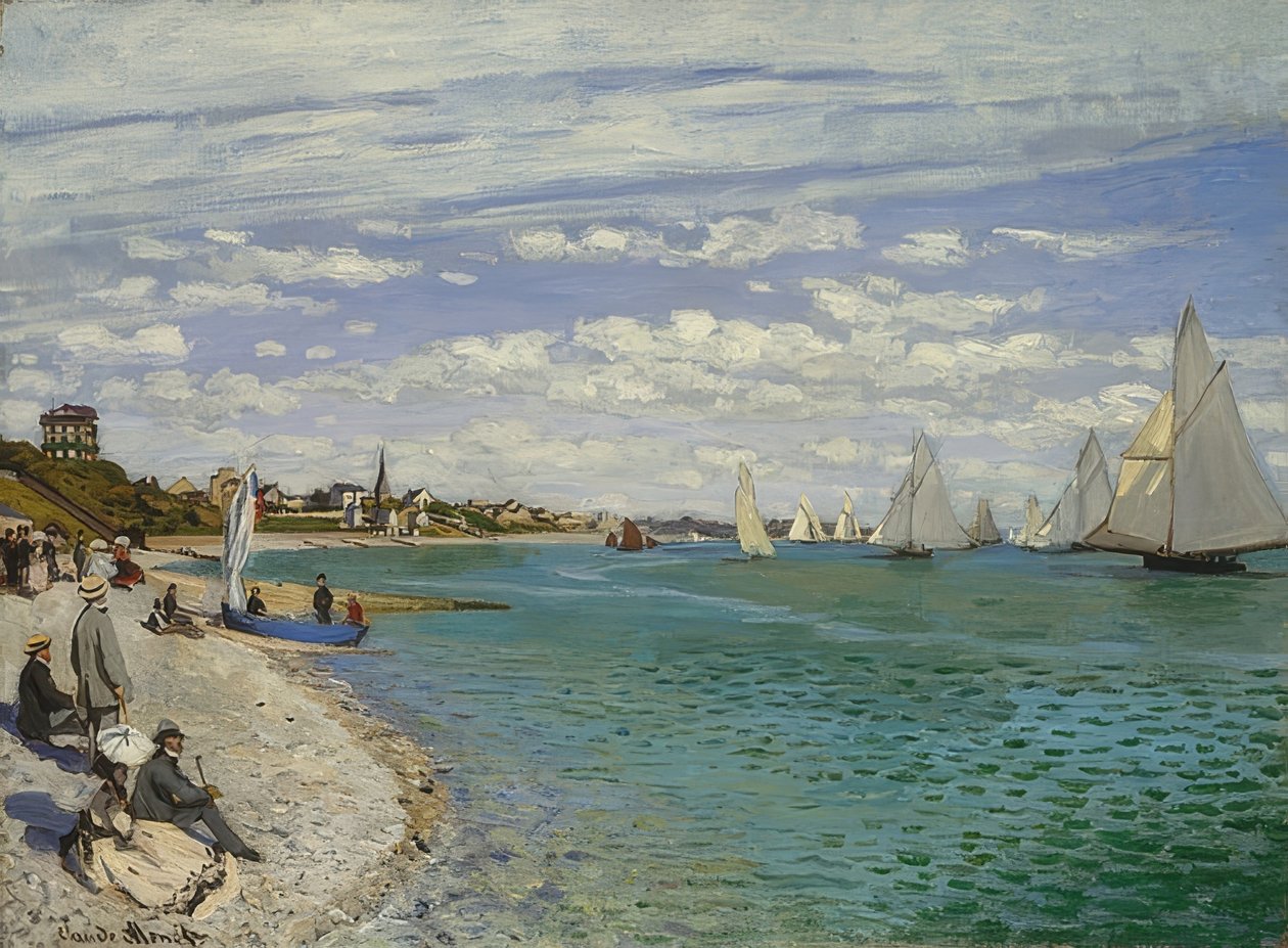 Regatta Sainte-Adressessa. 1867 tekijältä Claude Monet