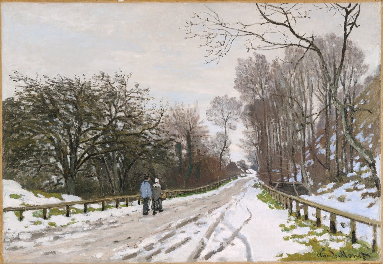 Tie kohti Saint-Siméonin maatilaa, Honfleur tekijältä Claude Monet
