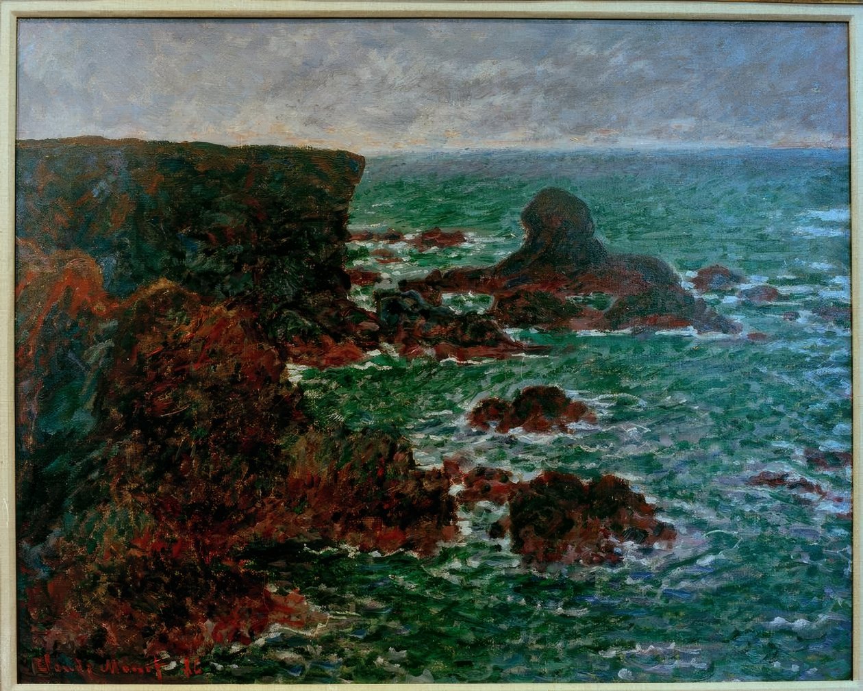 Lion Rock, Belle-Ile-en-Mer (Der Löwenfelsen. Belle-Il tekijältä Claude Monet
