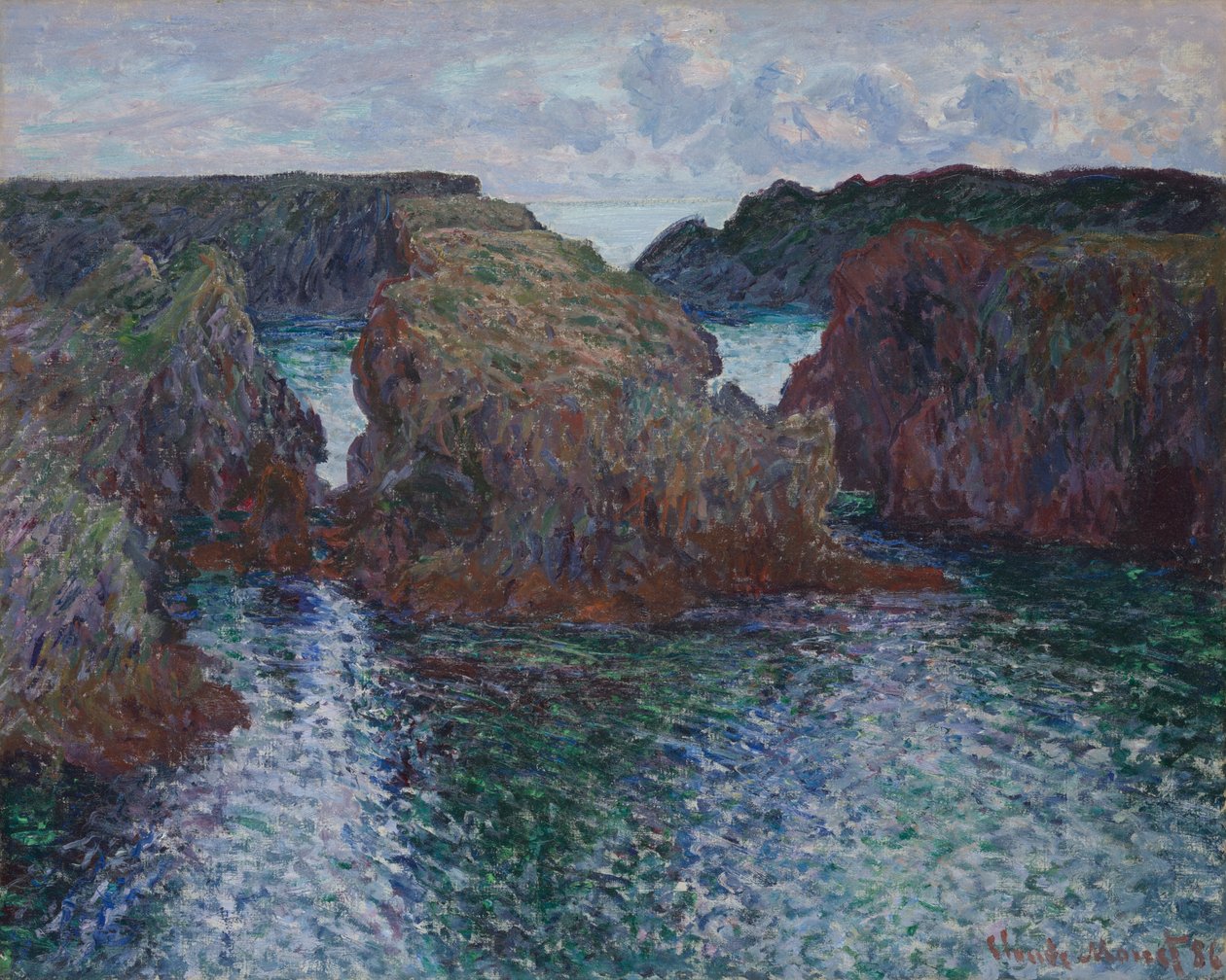 Kivet Port-Goulpharissa, Belle-Îlessa tekijältä Claude Monet