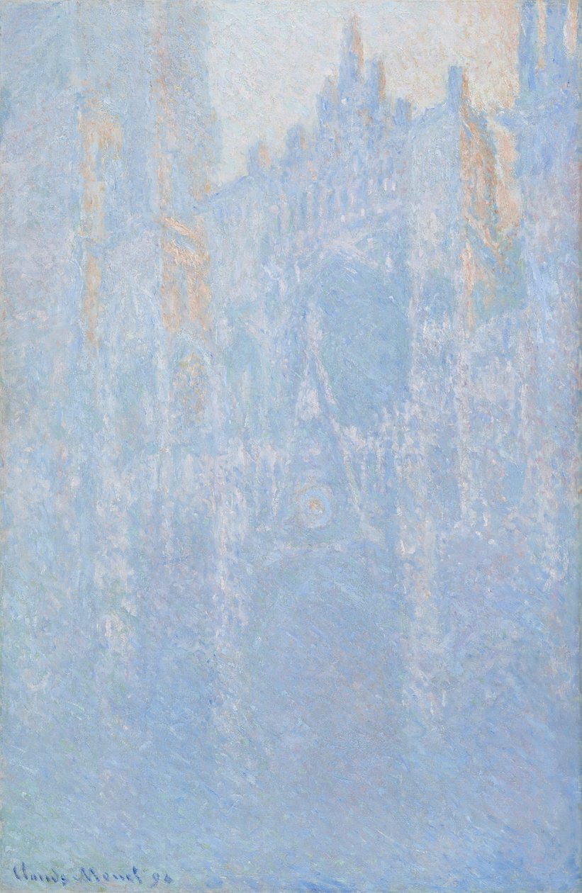 Rouenin katedraali, portaali, aamusumu tekijältä Claude Monet