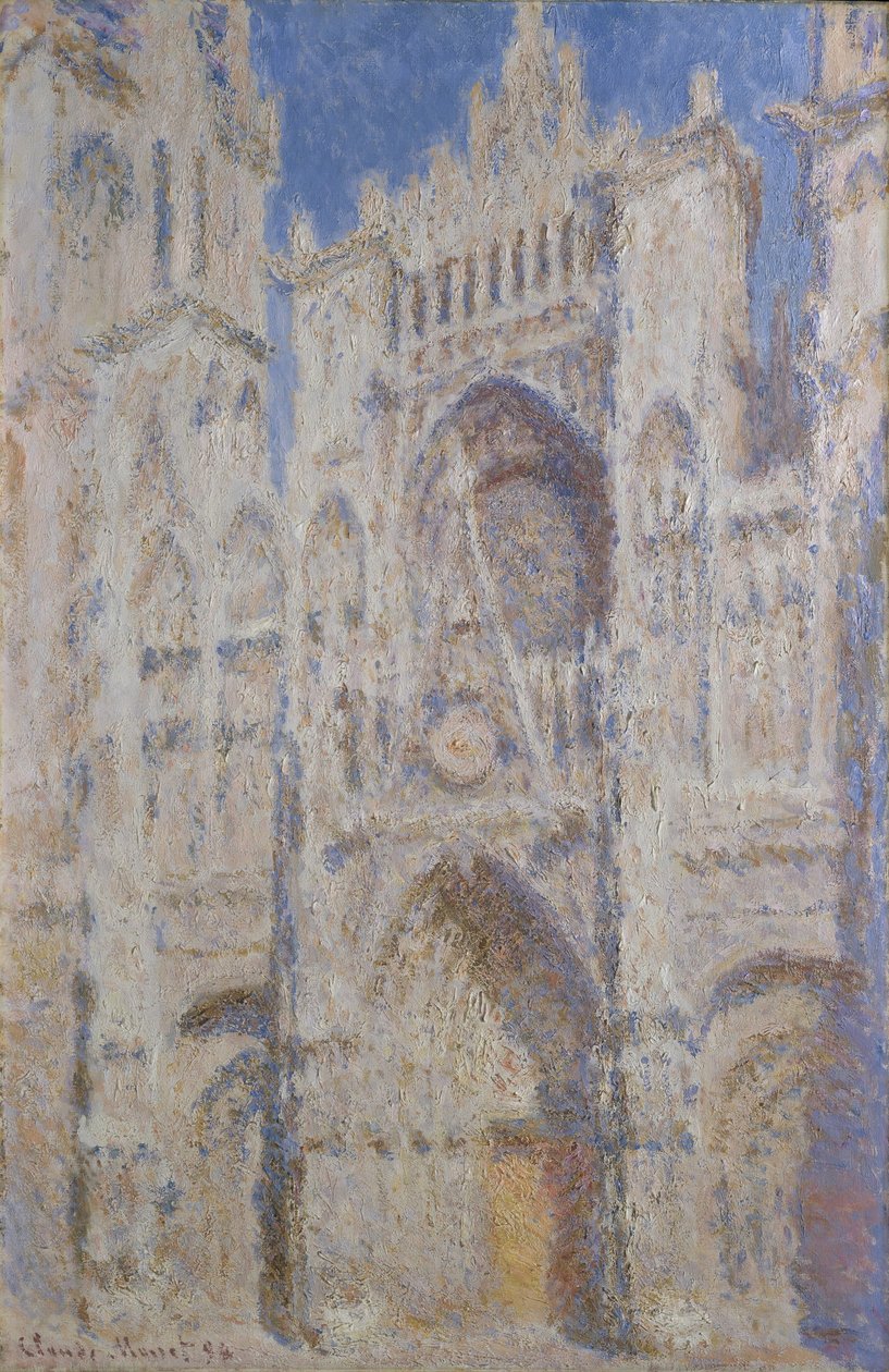 Rouenin katedraali: Rouenin kirkko: Portaali (auringonvalo), 1894 tekijältä Claude Monet