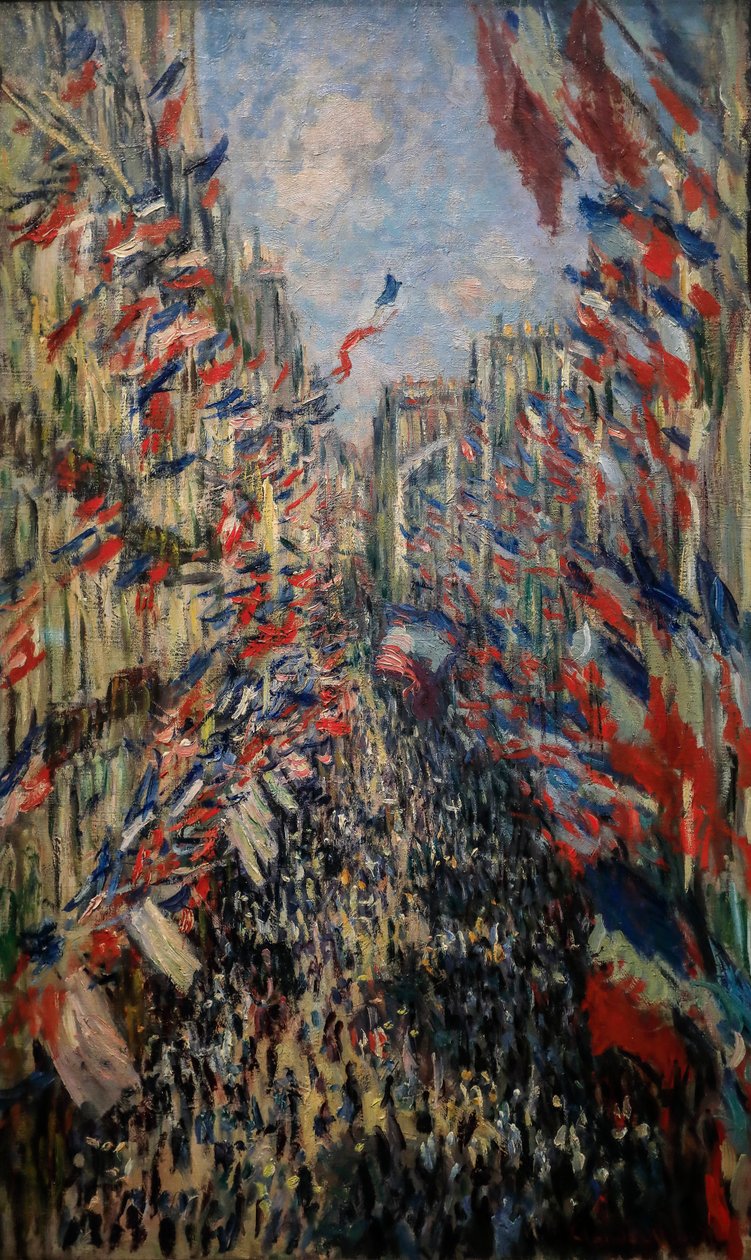Rue de Montorgueil, juhlitaan 30. kesäkuuta 1878 tekijältä Claude Monet