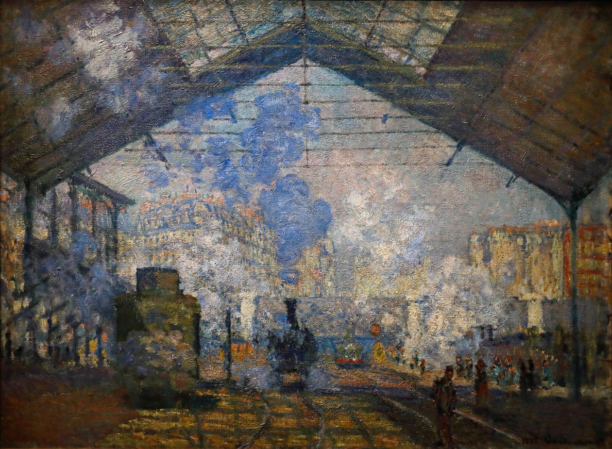 Saint-Lazaren asema tekijältä Claude Monet