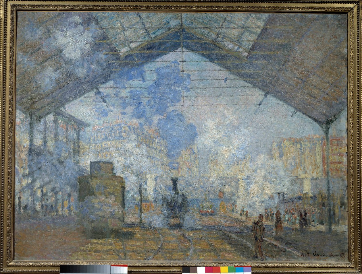 Saint Lazaren rautatieasema tekijältä Claude Monet