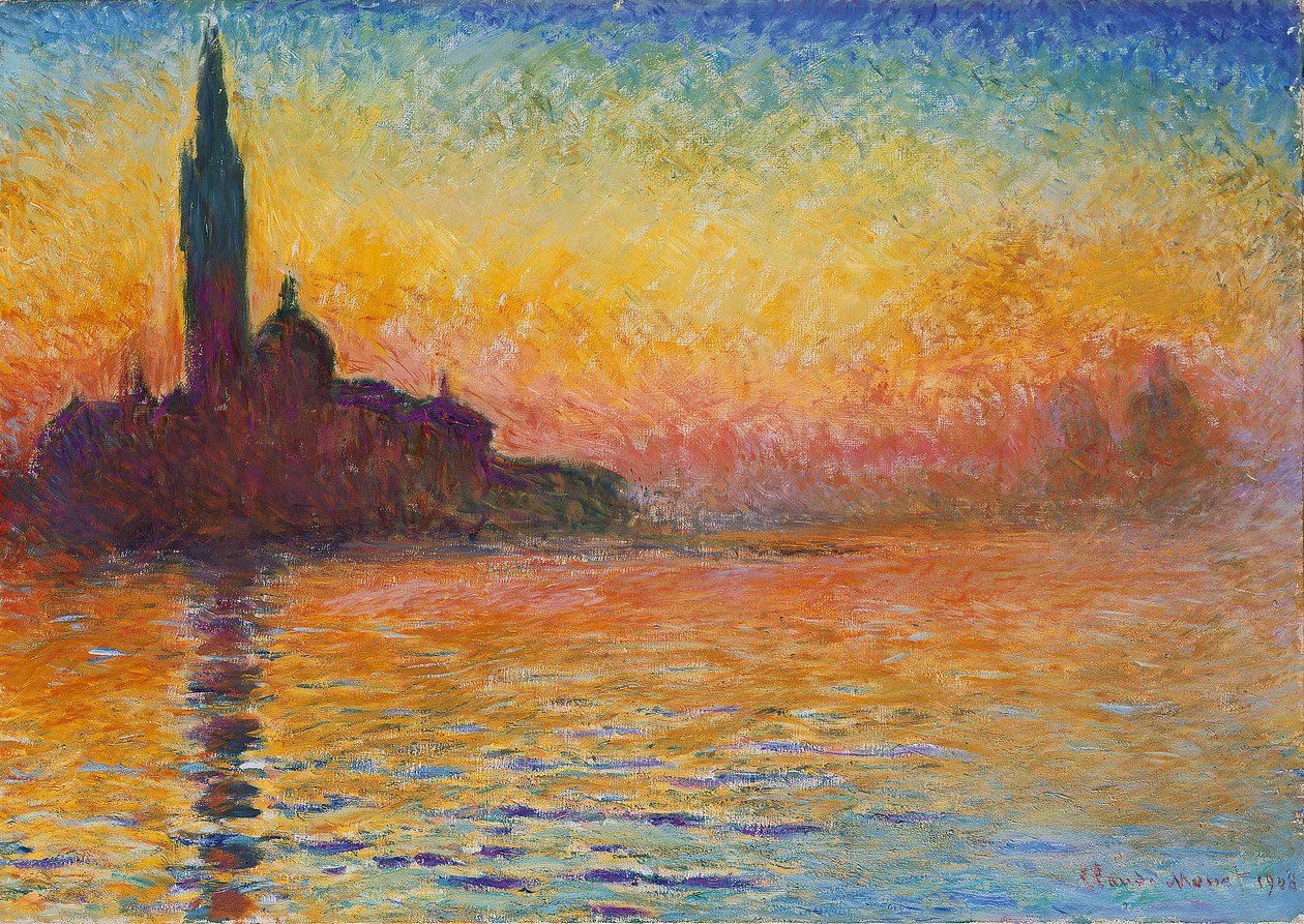 San Giorgio Maggiore hämärässä tekijältä Claude Monet