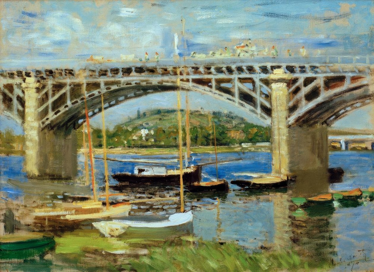 Argenteuil-silta Seinen yli tekijältä Claude Monet