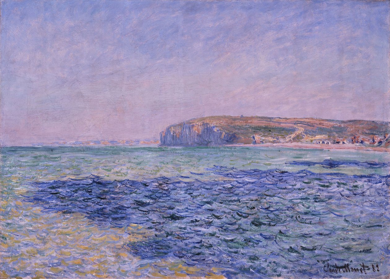 Varjot merellä. Kalliot Pourvillessä, 1882 tekijältä Claude Monet
