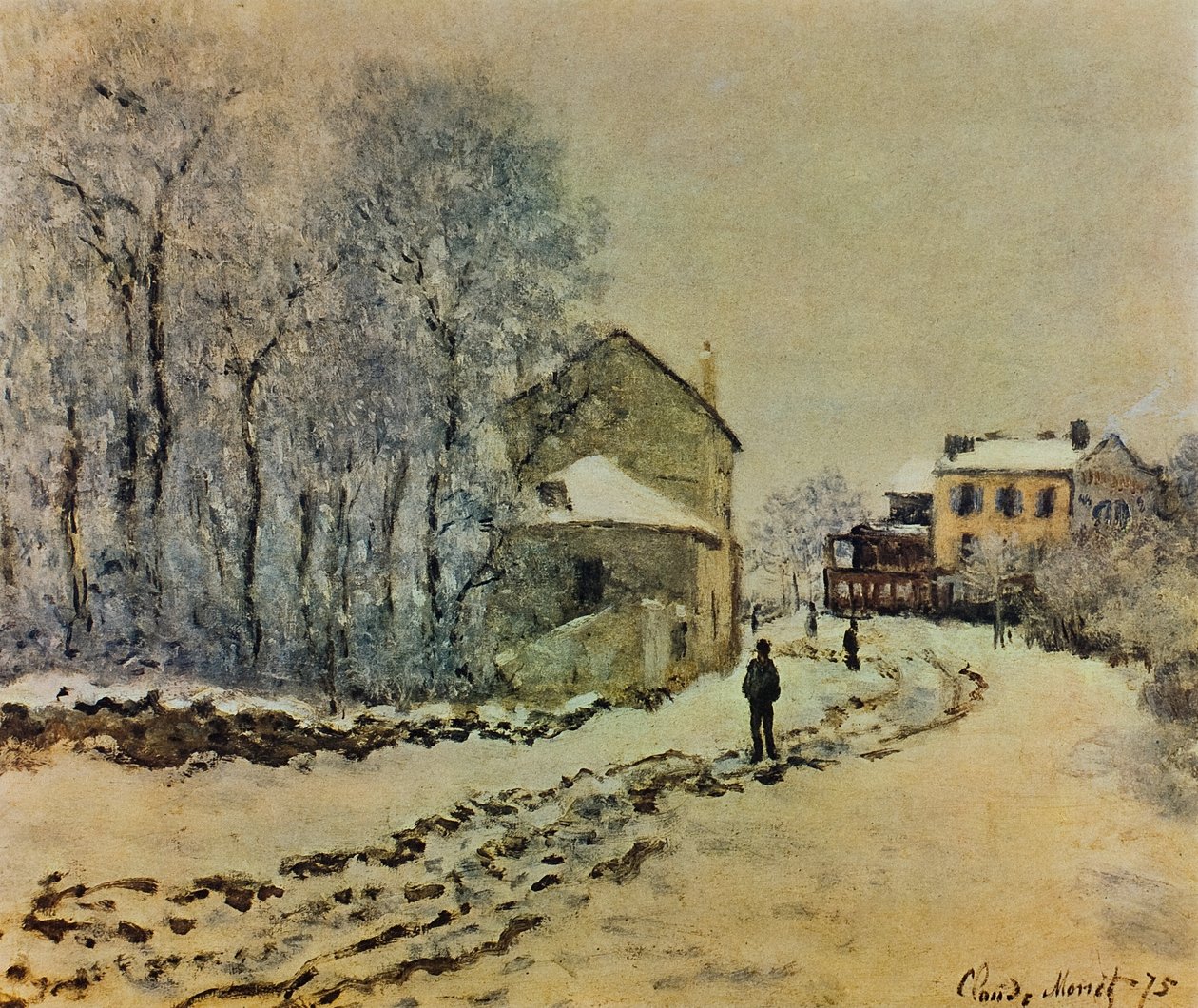 Lunta Argenteuilissa tekijältä Claude Monet