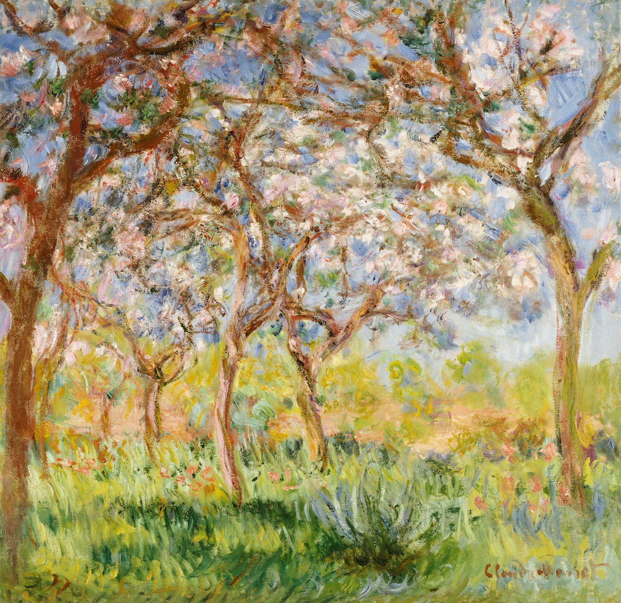 Kevät Givernyssä tekijältä Claude Monet