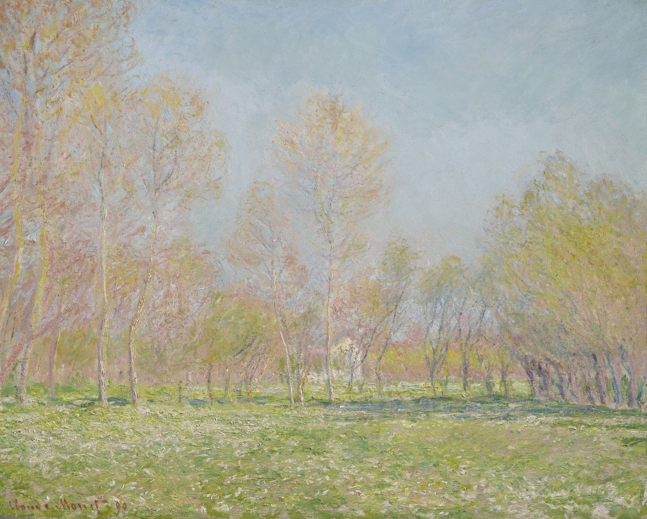 Kevät Givernyssä, 1890 tekijältä Claude Monet