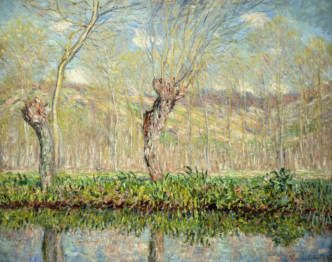 Kevät, Epten raja; Kevät, Epten reuna, 1885 tekijältä Claude Monet
