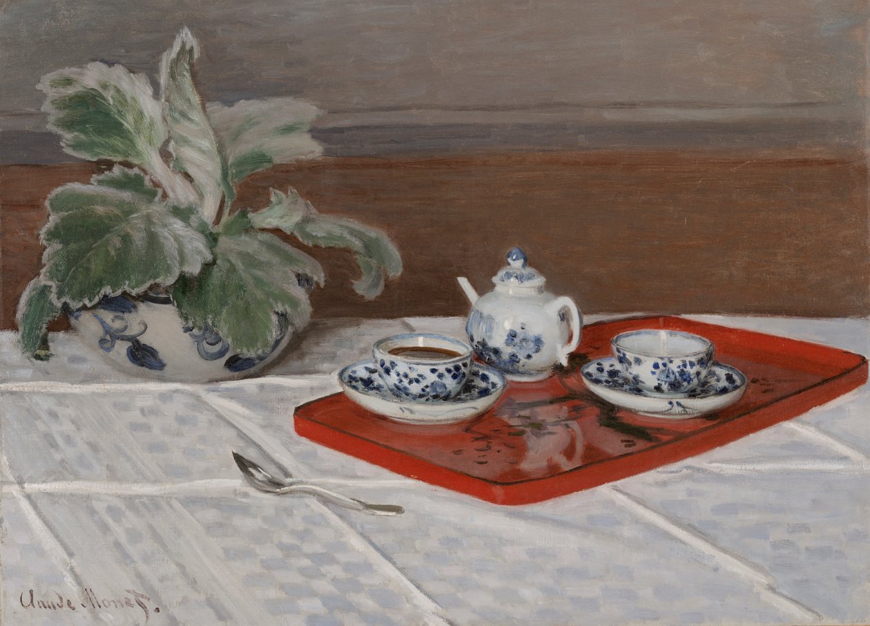 Asetelma, teetarjoilu tekijältä Claude Monet
