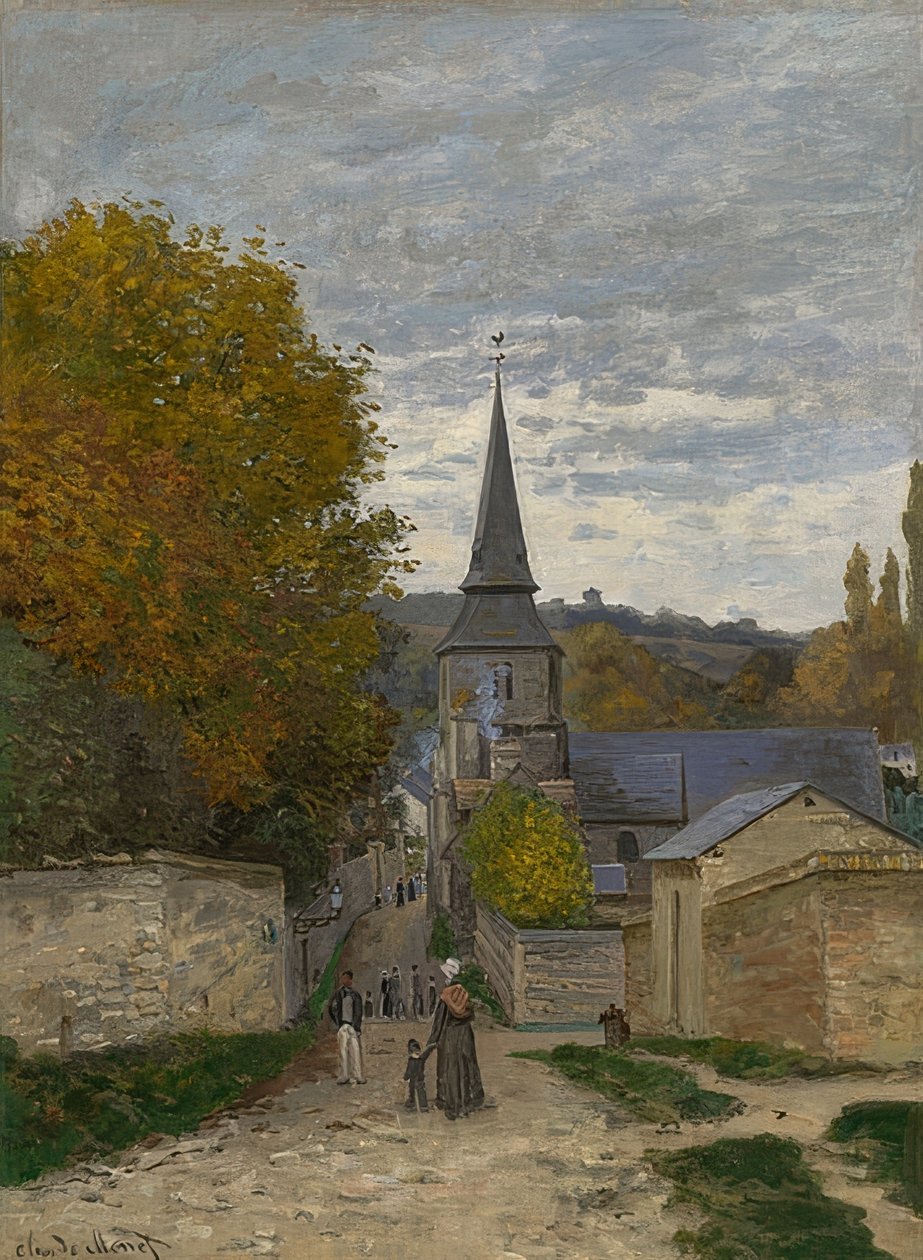 Katu Sainte-Adressessa. 1867 tekijältä Claude Monet