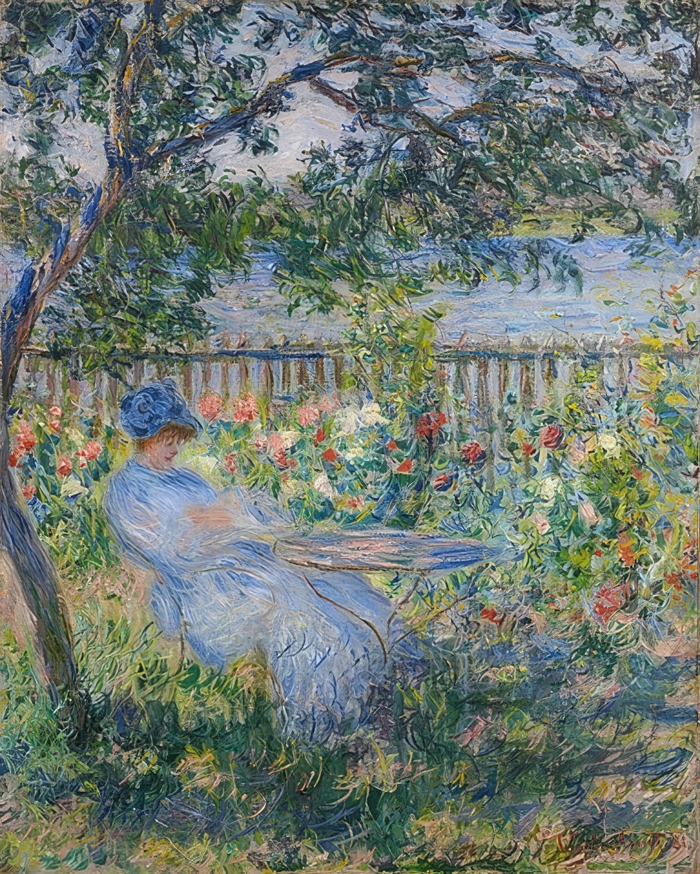 Terassi Vétheuilissa. 1881 tekijältä Claude Monet