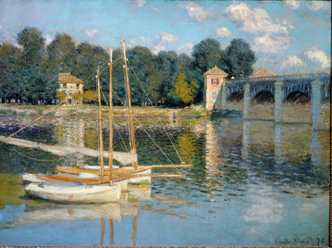 Argenteuil-silta (Öljy kankaalle tekijältä Claude Monet