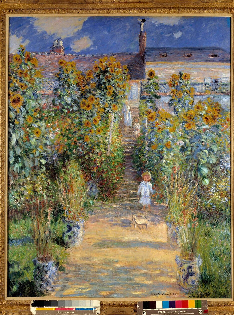 Taiteilijan puutarha Vetheuilissa tekijältä Claude Monet