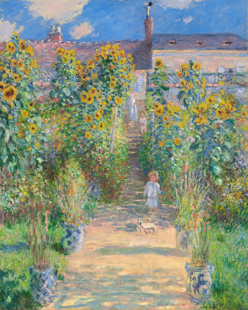 Taiteilijan puutarha Vétheuilissa tekijältä Claude Monet
