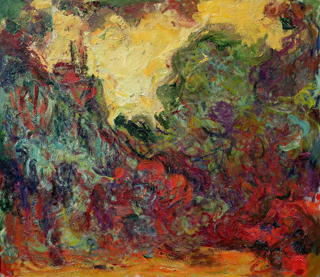 Taiteilijatalo ruusutarhasta tekijältä Claude Monet