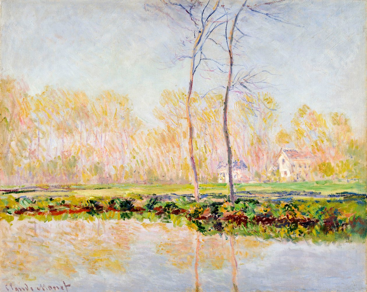 Epte-joen rannat Givernyssä, 1887 tekijältä Claude Monet