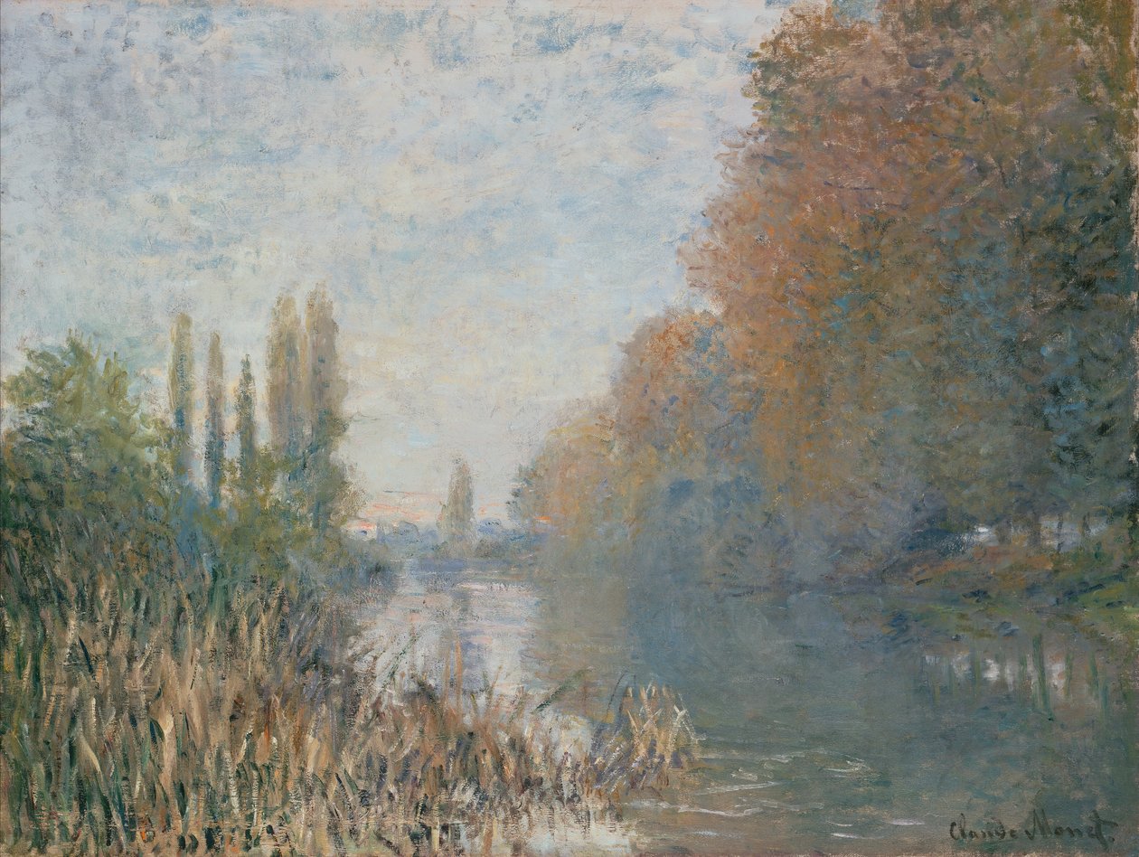Seinen ranta syksyllä tekijältä Claude Monet