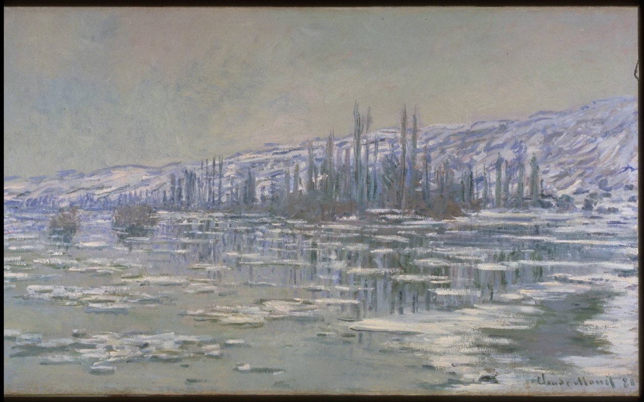 Jään murtuminen (La Débâcle tai Les Glaçons) tekijältä Claude Monet