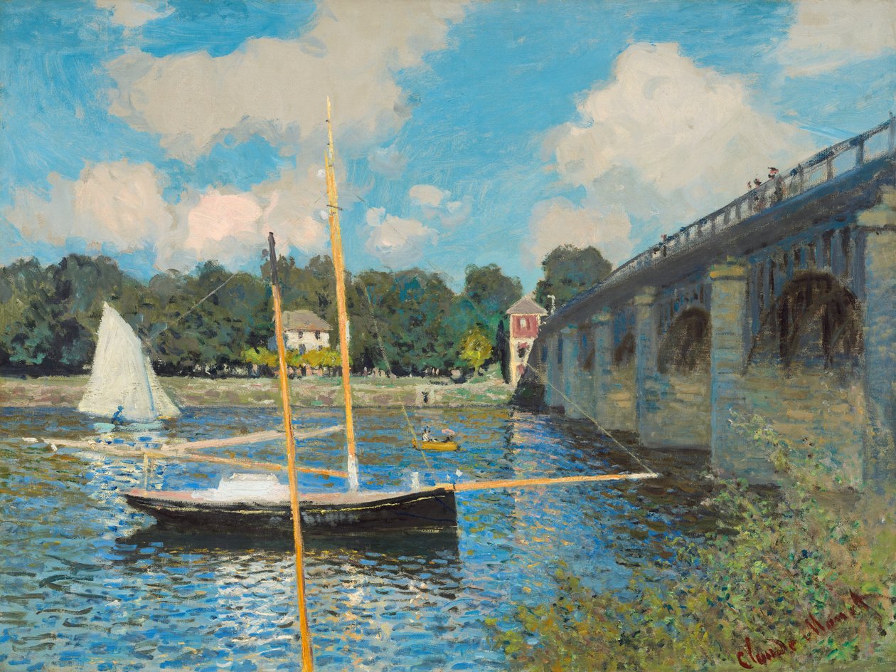 Silta Argenteuilissa tekijältä Claude Monet