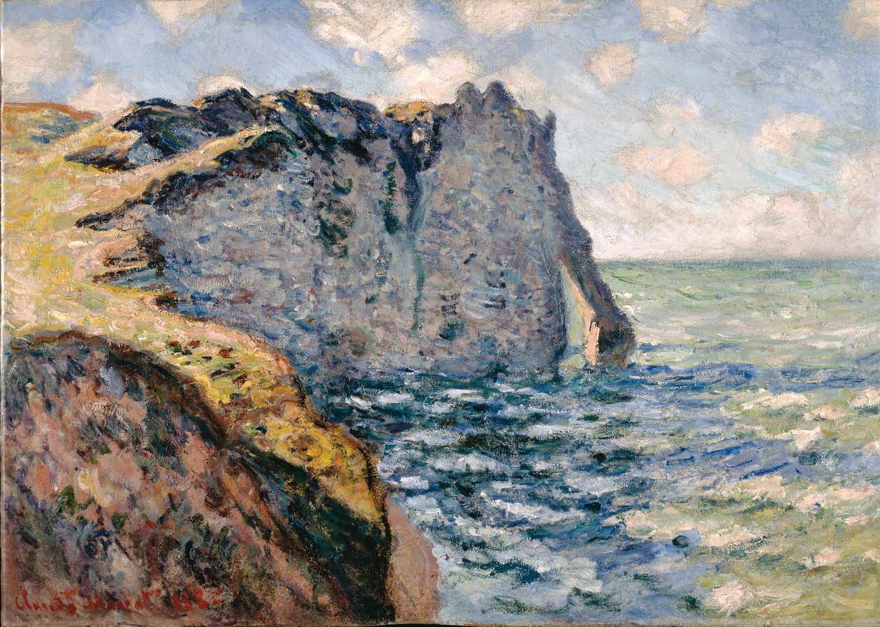 Avalin jyrkänne, Étretat tekijältä Claude Monet
