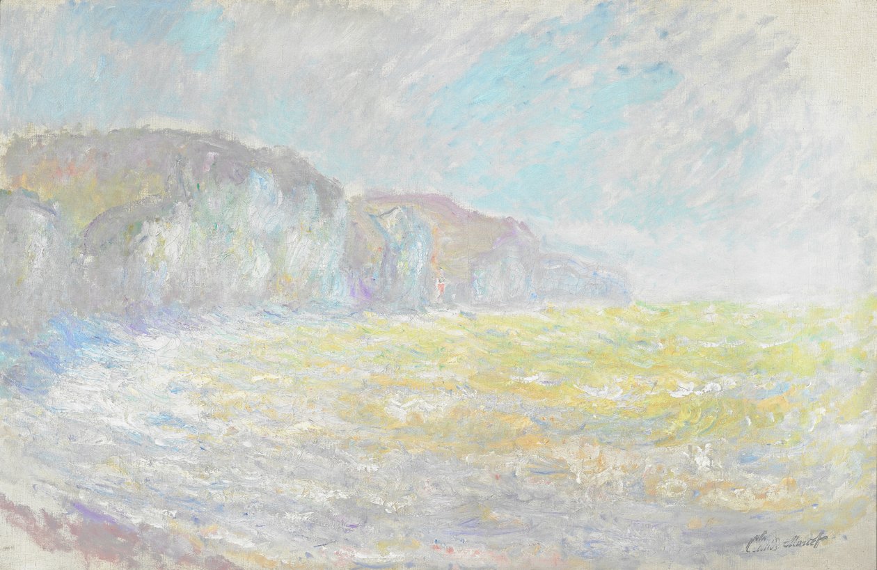 Pourvillen kalliot, karu meri tekijältä Claude Monet