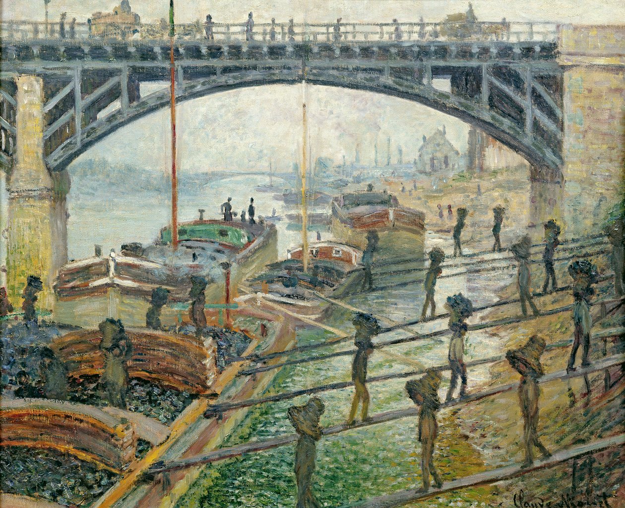 Hiilityöläiset tekijältä Claude Monet
