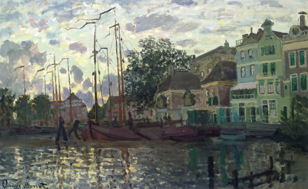 Pato Zaandamissa, ilta tekijältä Claude Monet