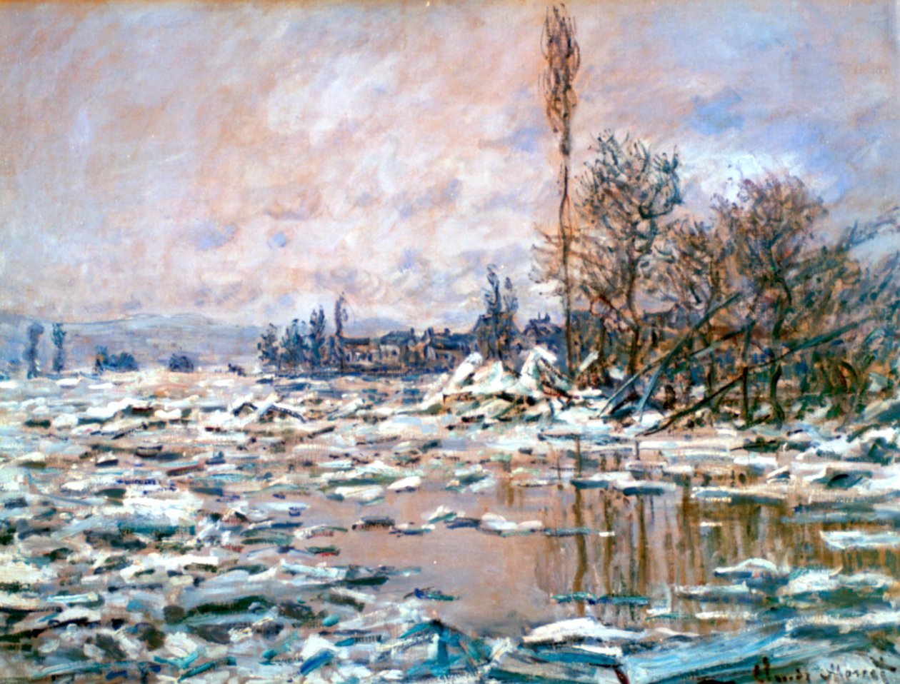 The Defrost, c 1900-luvun alku tekijältä Claude Monet