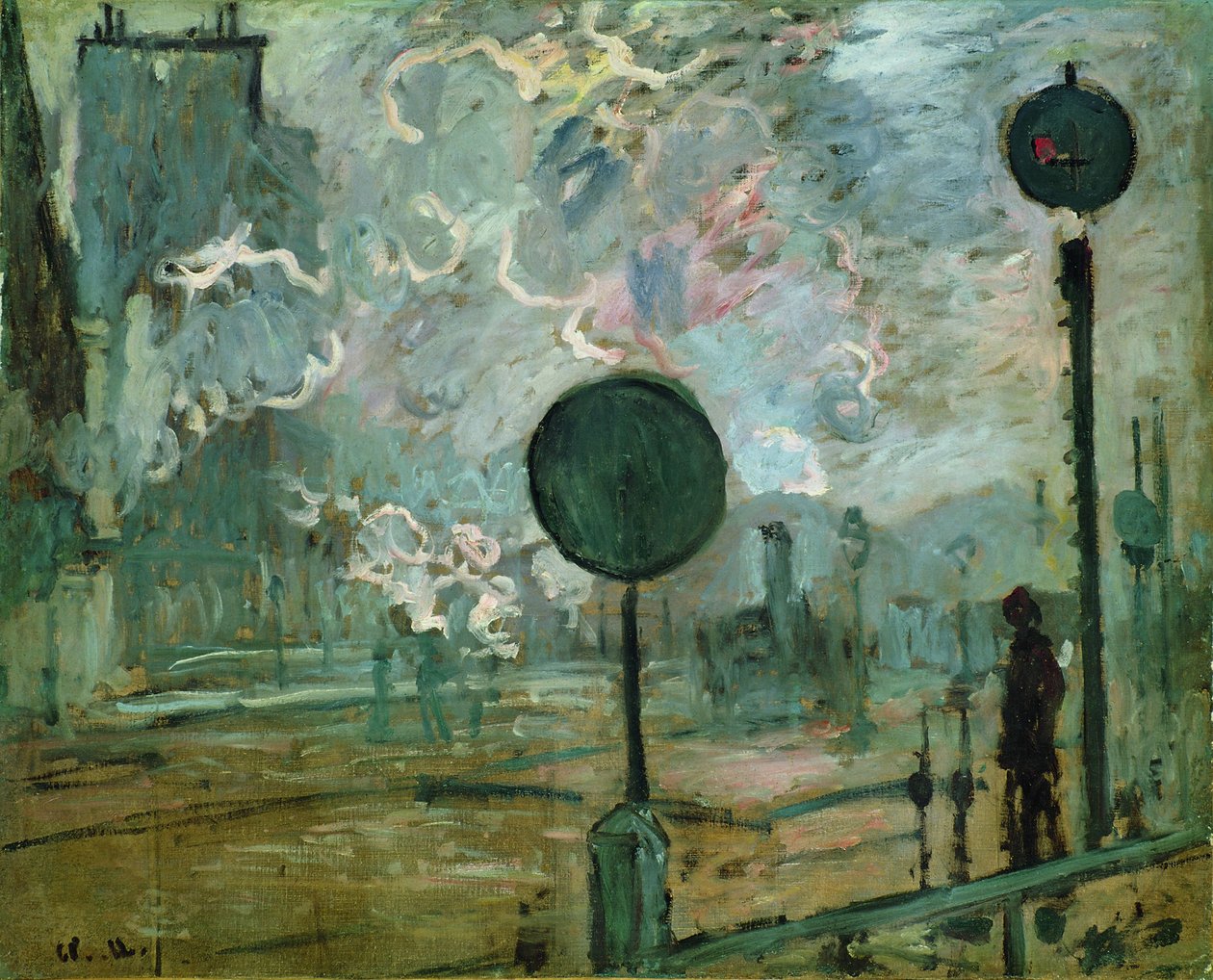 Gare Saint Lazare Le Signal tekijältä Claude Monet