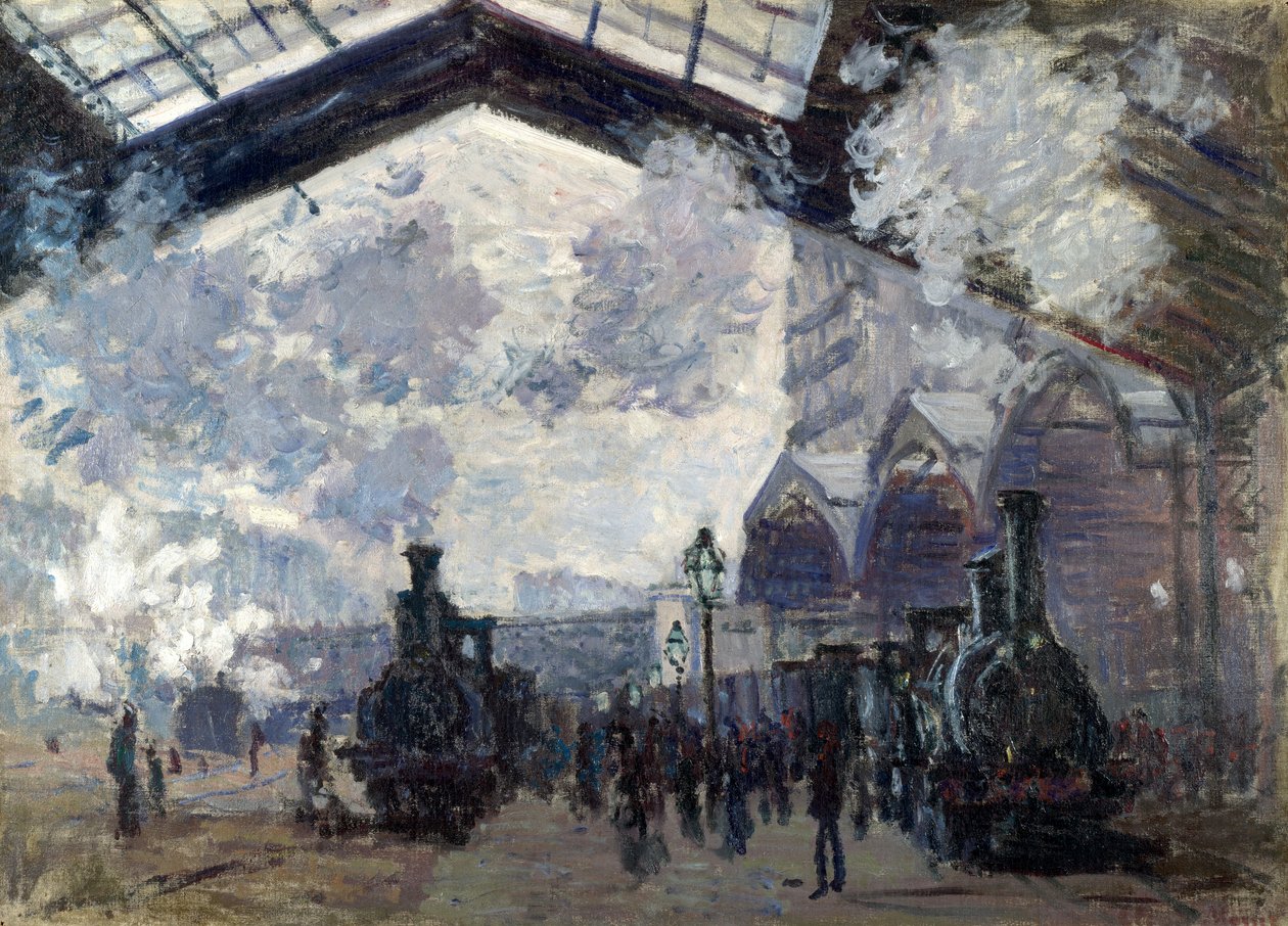 Gare St-Lazare tekijältä Claude Monet
