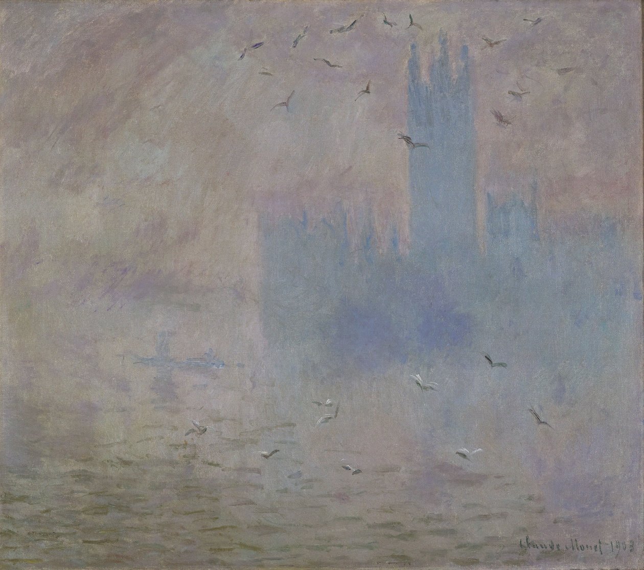 Parlamenttitalot, lokit tekijältä Claude Monet