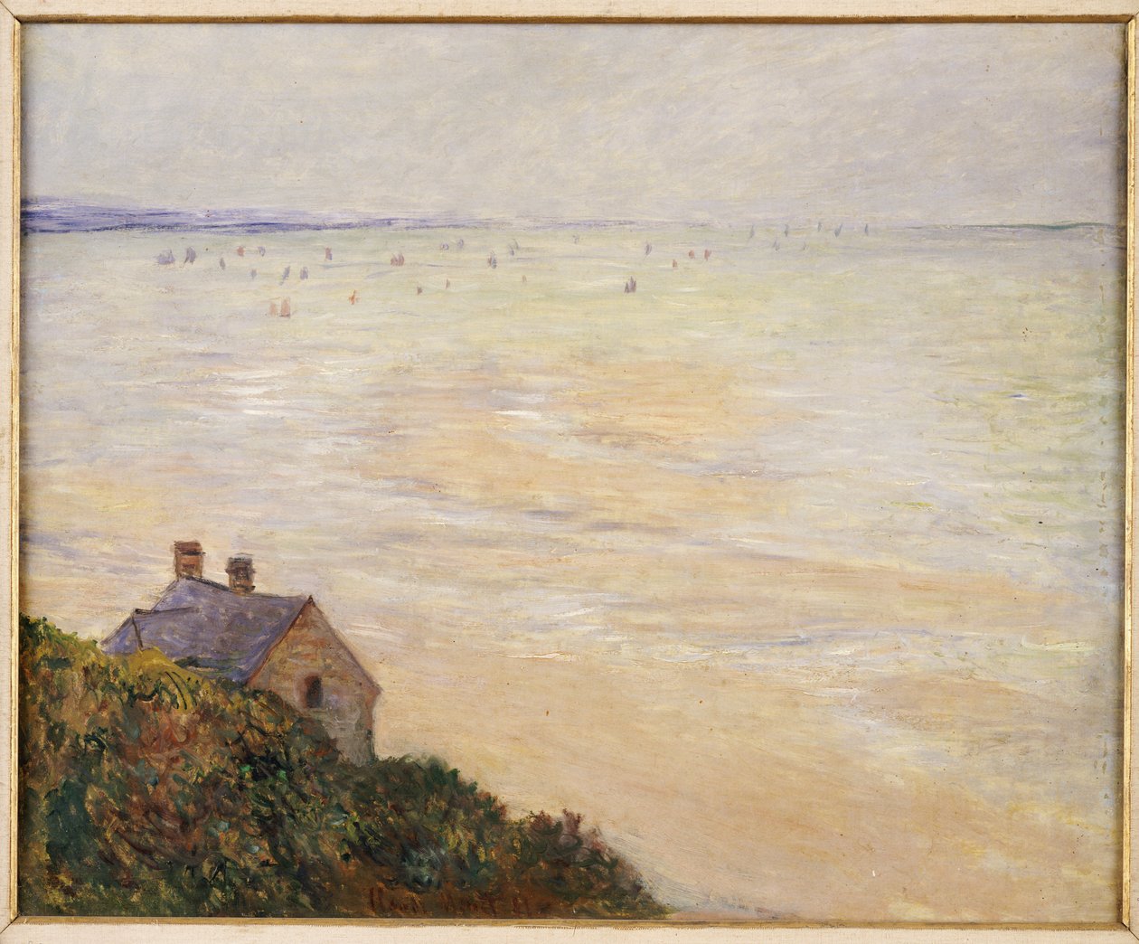 Trouvillen kota laskuveden aikana, 1881 tekijältä Claude Monet