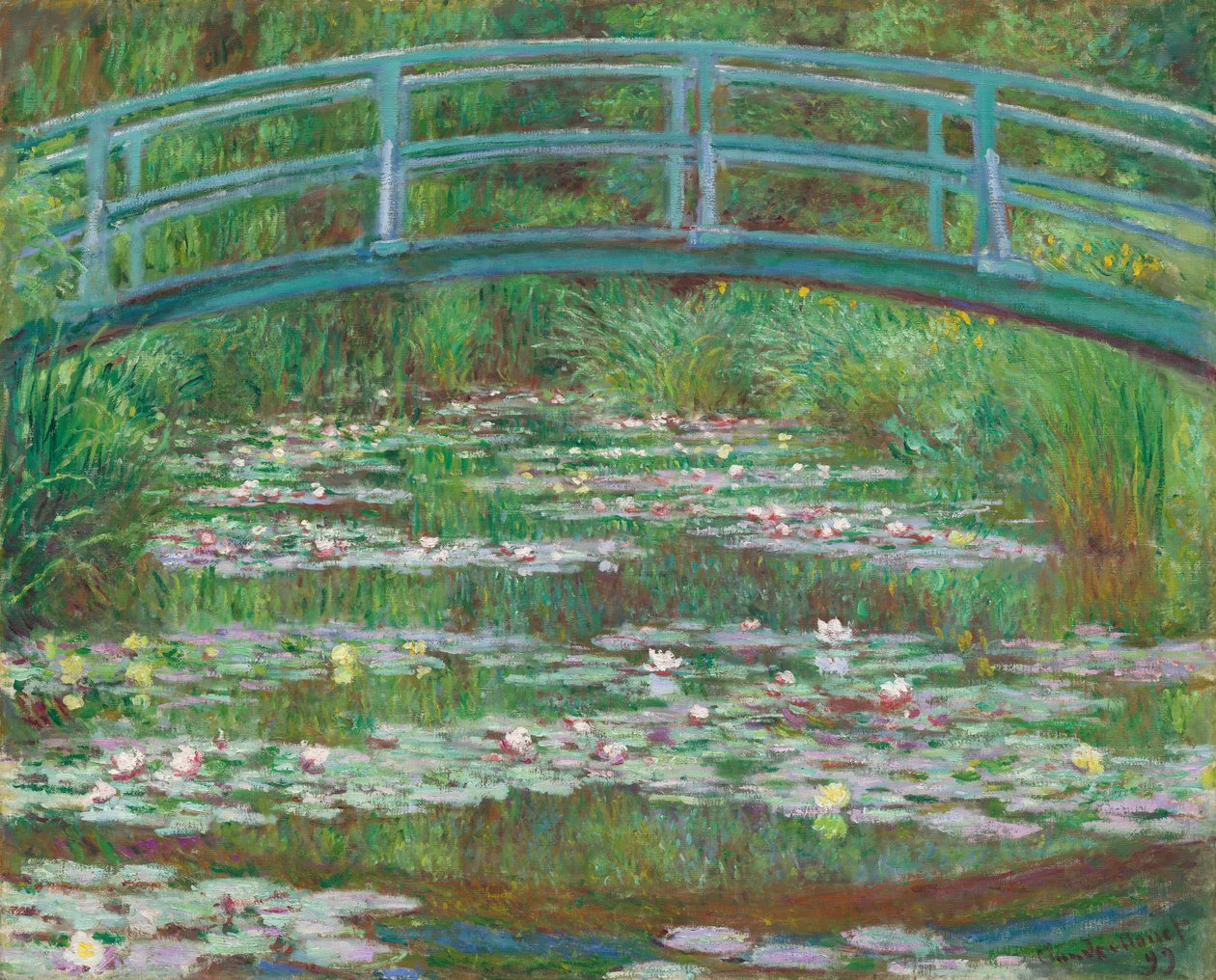 Japanilainen kävelysilta, 1899. tekijältä Claude Monet