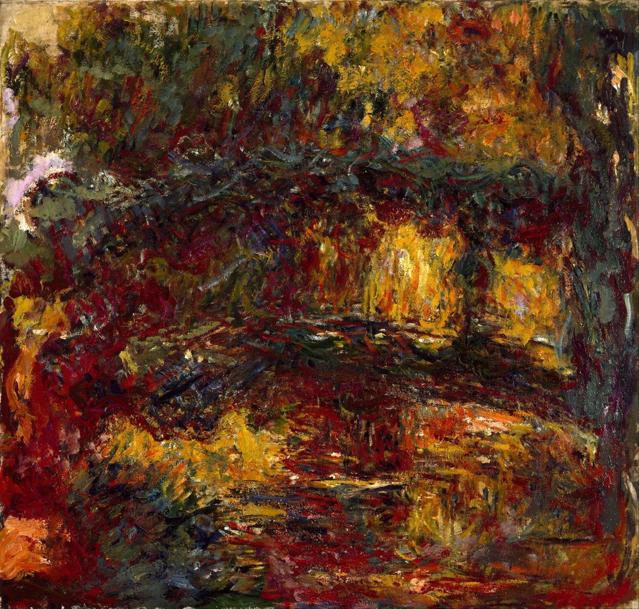 Japanilainen kävelysilta, Giverny tekijältä Claude Monet