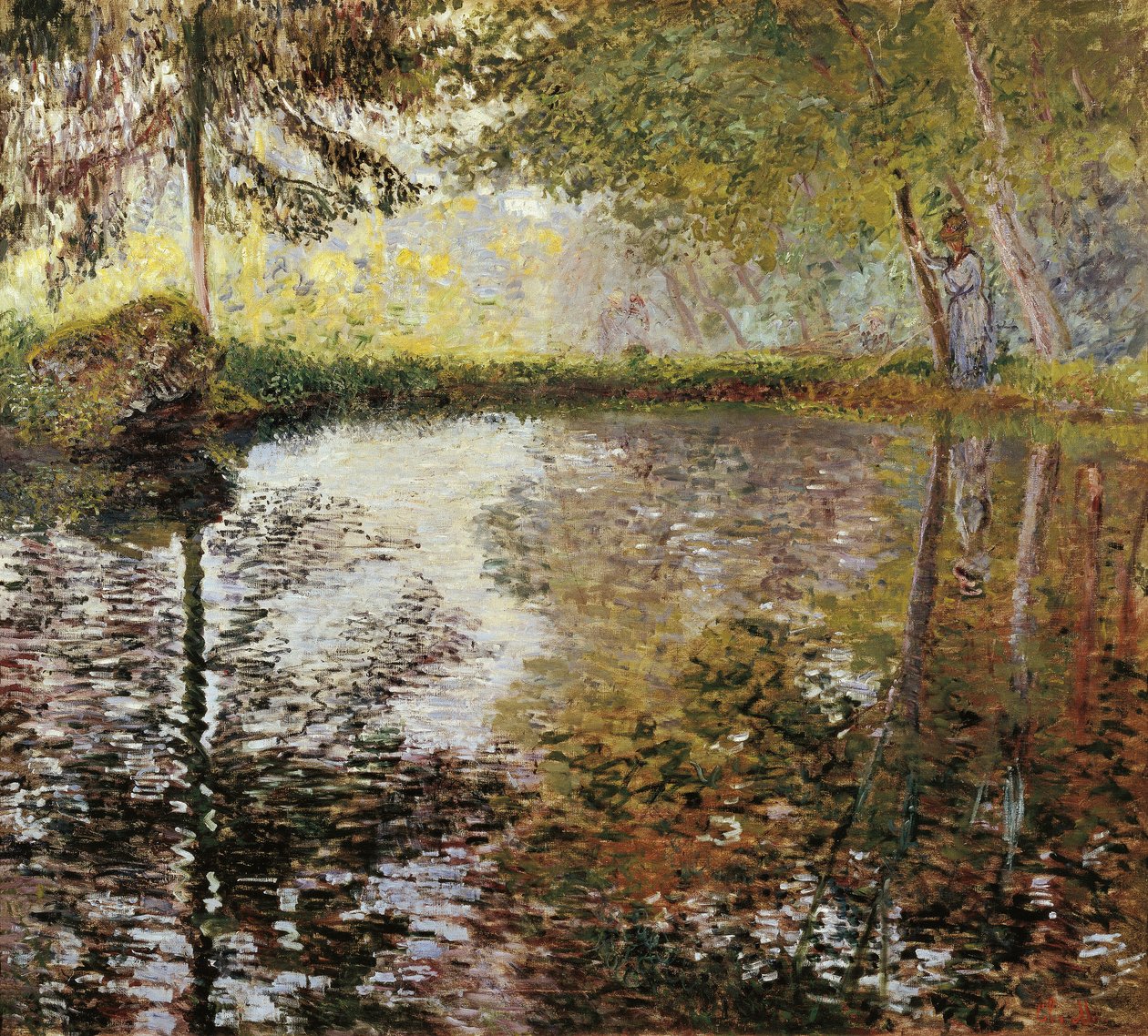 Järvi Montgeronissa, Ranskassa tekijältä Claude Monet
