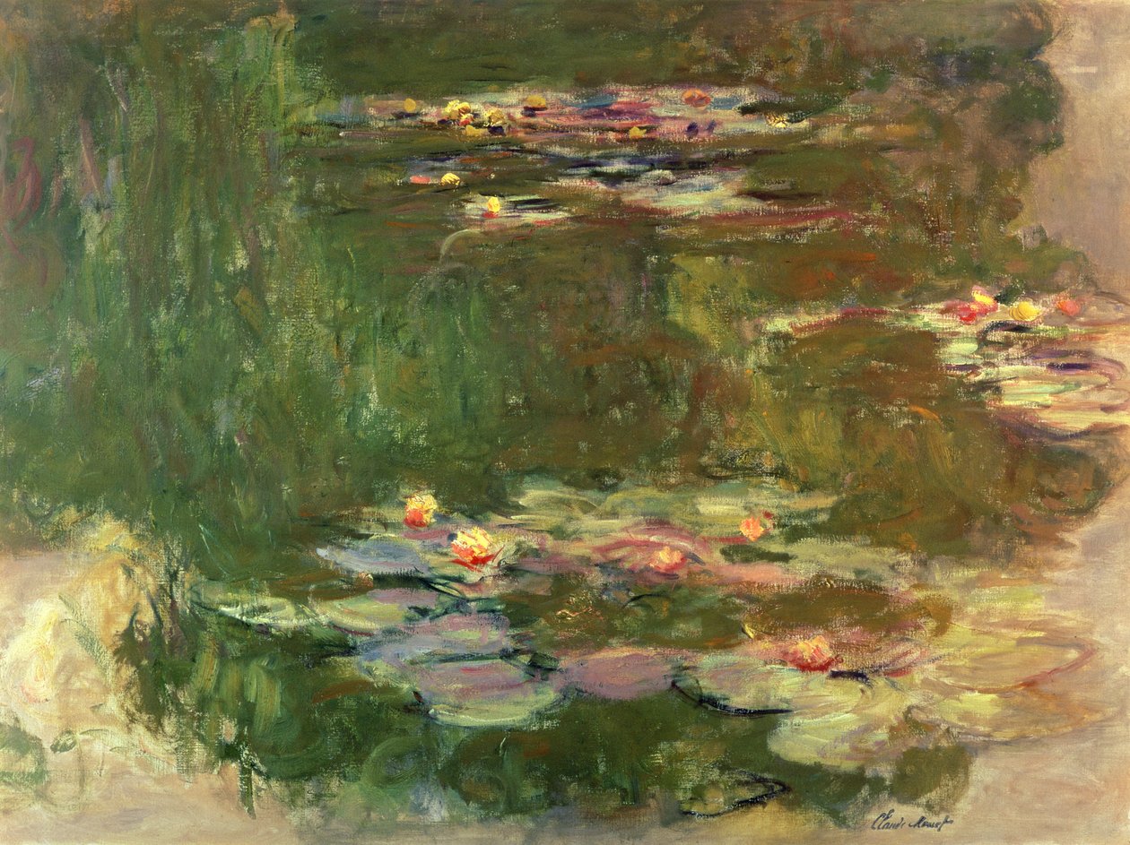 Lily Pond, noin 1917 tekijältä Claude Monet