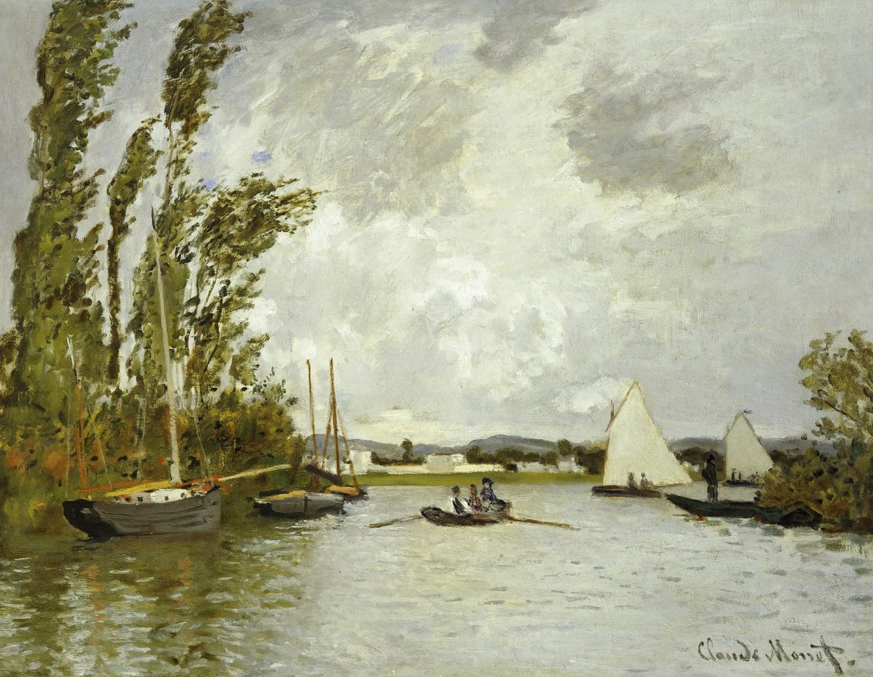 Seinen pieni haara Argenteuilissa tekijältä Claude Monet
