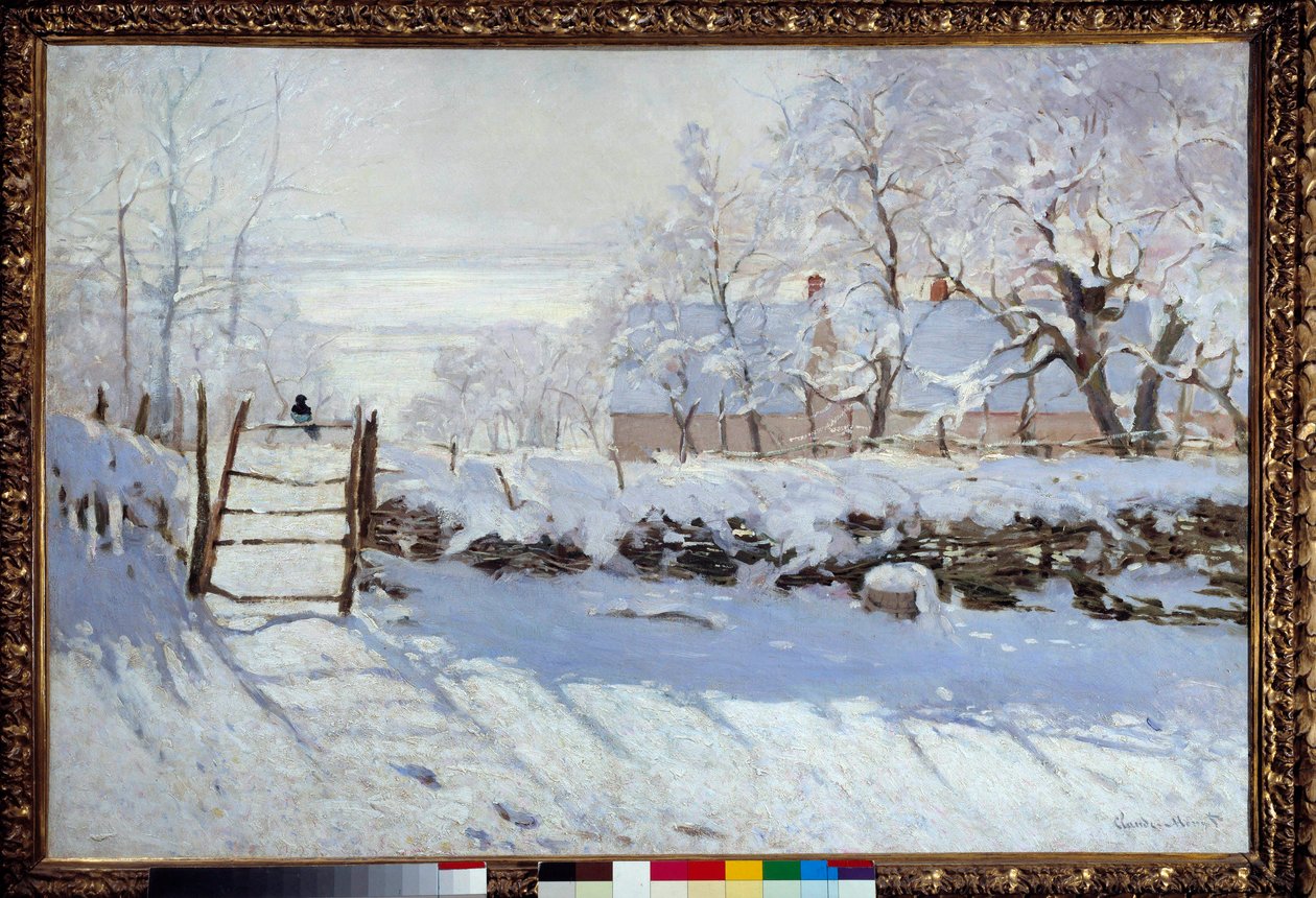 Harakka (luminen maisema, Etretat) tekijältä Claude Monet