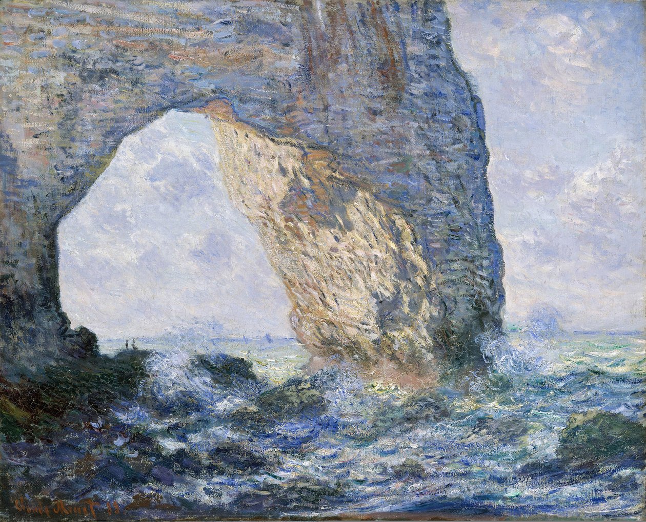 Manneporte (Étretat), 1883 tekijältä Claude Monet
