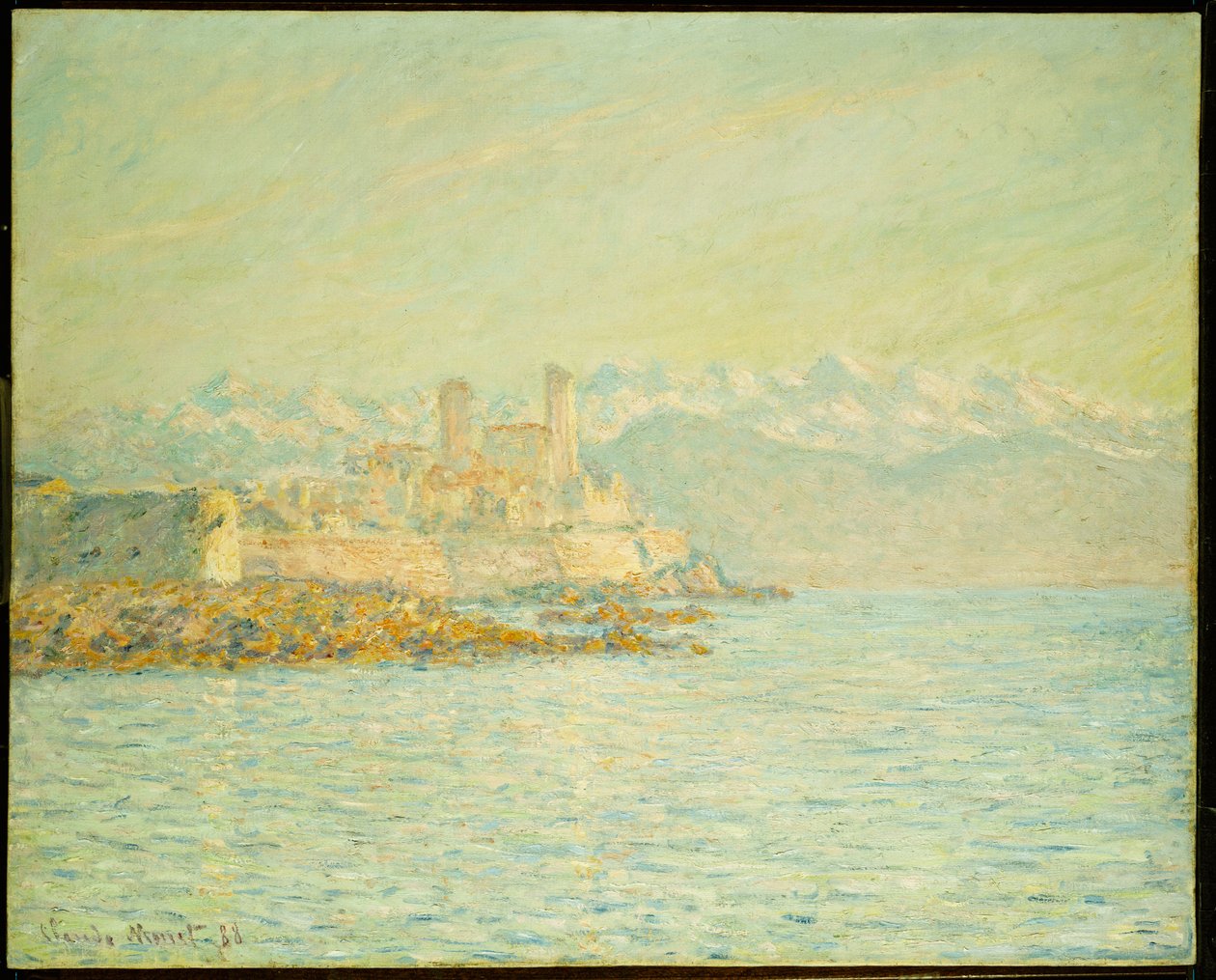 Antibesin vanha linnoitus (öljy kankaalle) tekijältä Claude Monet