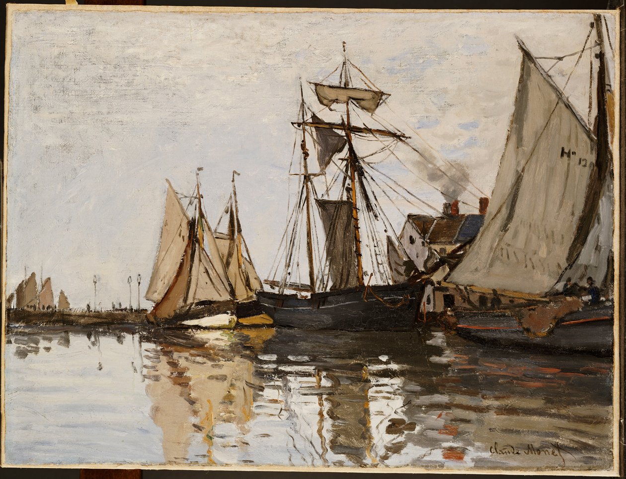 Honfleurin satama, noin 1865 tekijältä Claude Monet