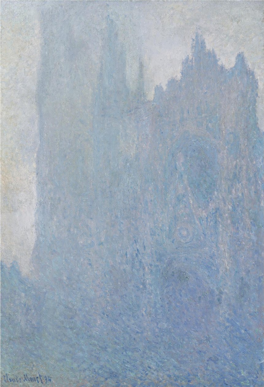 Rouenin katedraali sumussa, 1893 tekijältä Claude Monet