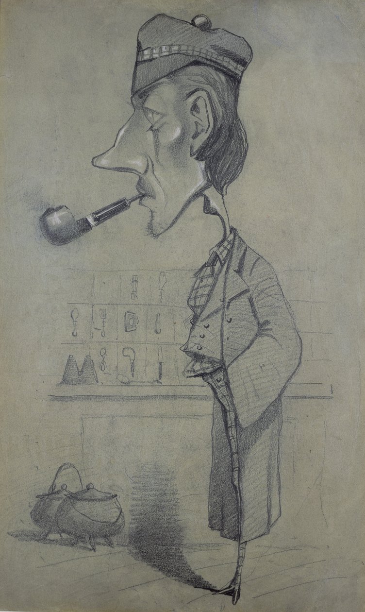Scotsman with a pipe, 1857 tekijältä Claude Monet
