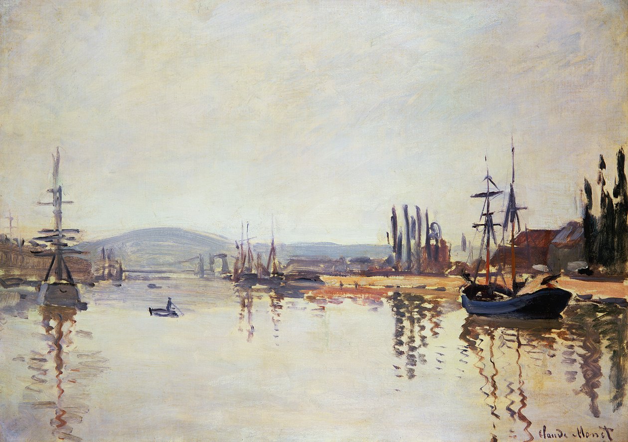 Seine Rouenin alapuolella tekijältä Claude Monet