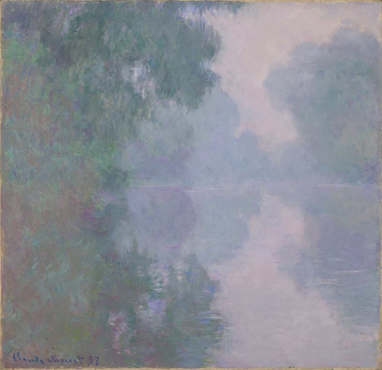 The Seine at Giverny, Morning Mists, 1897 tekijältä Claude Monet